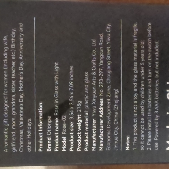 LED Light Up Iridescent Rose Of Love Gold Leaves Glass Dome 7" - Picture 7 of 9